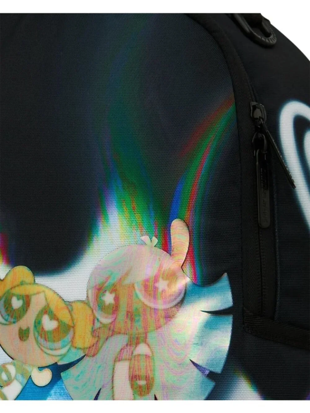 Sprayground Powerpuff Girls Rainbow Holo Shark Backpack NWT 18